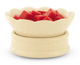 Cream Embossed 2-in-1 Classics Fragrance Warmer