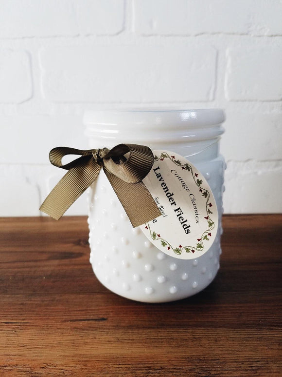 20oz. Hobnail Jar Candle